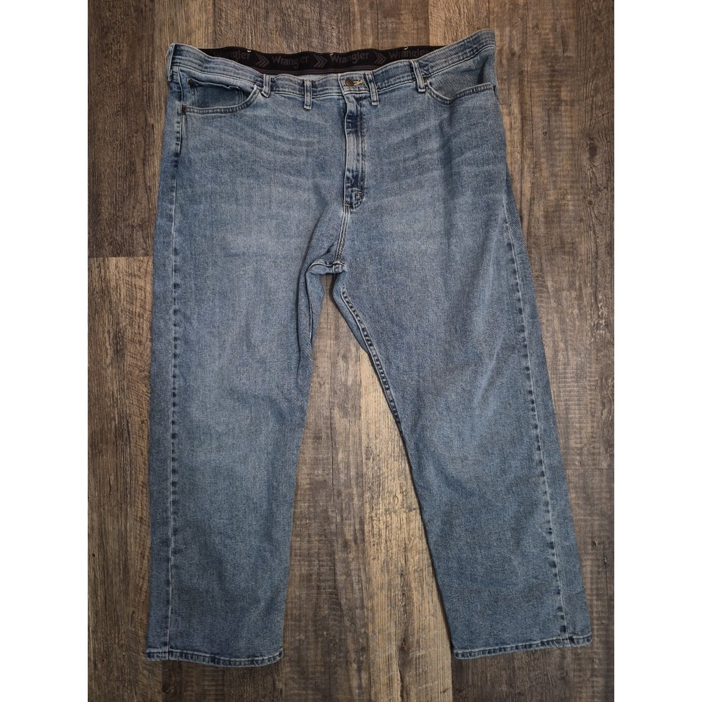 Wrangler Regular Fit Medium Wash Jeans Men's Size 46x30 #97CFWBO
